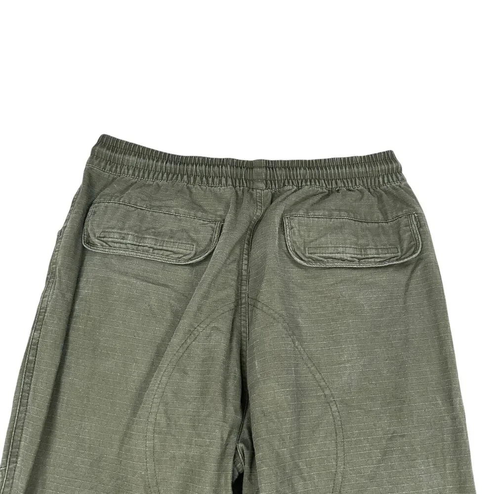 Richie Le Collection Cargo Pants Men’s Small Army Olive Green Pockets Drawstring